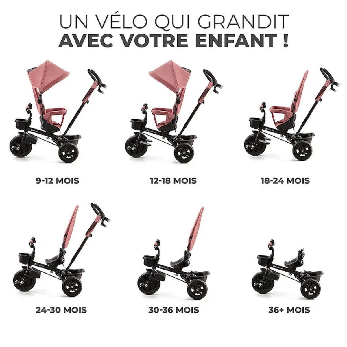 KINDERKRAFT Tricycle évolutif Aveo bébé