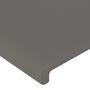 Voir la diapositive 5 : VIDAXL Tete de lit a LED Gris 90x5x78/88 cm Similicuir