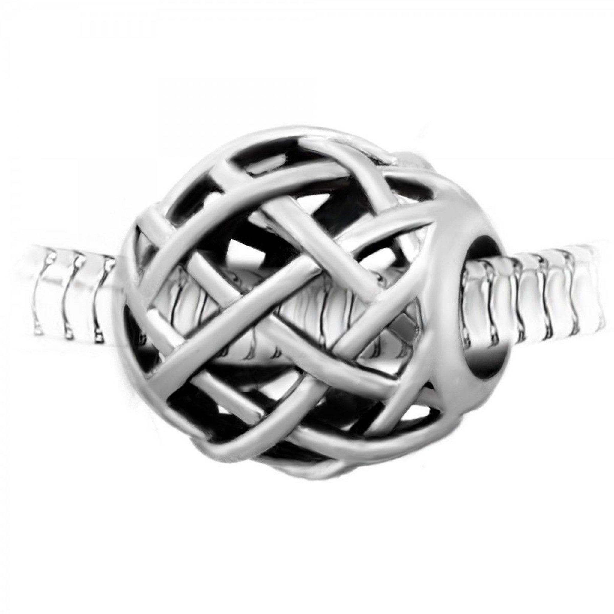 Voir la diapositive 2 : SC CRYSTAL Charm perle acier par SC Crystal