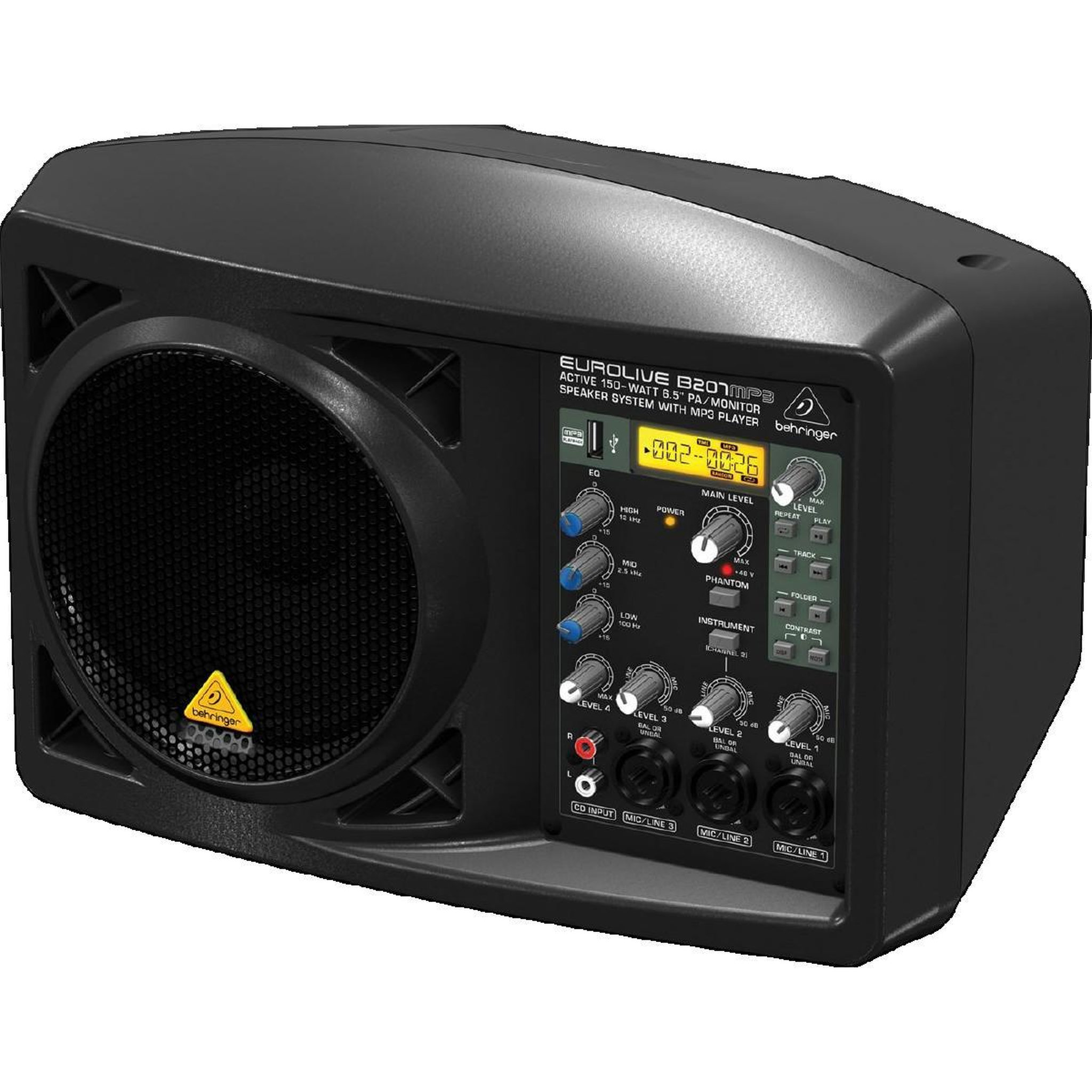 Voir la diapositive 3 : BEEPER Enceinte active portable Behringer B207MP3 avec lecteur MP3 intégré