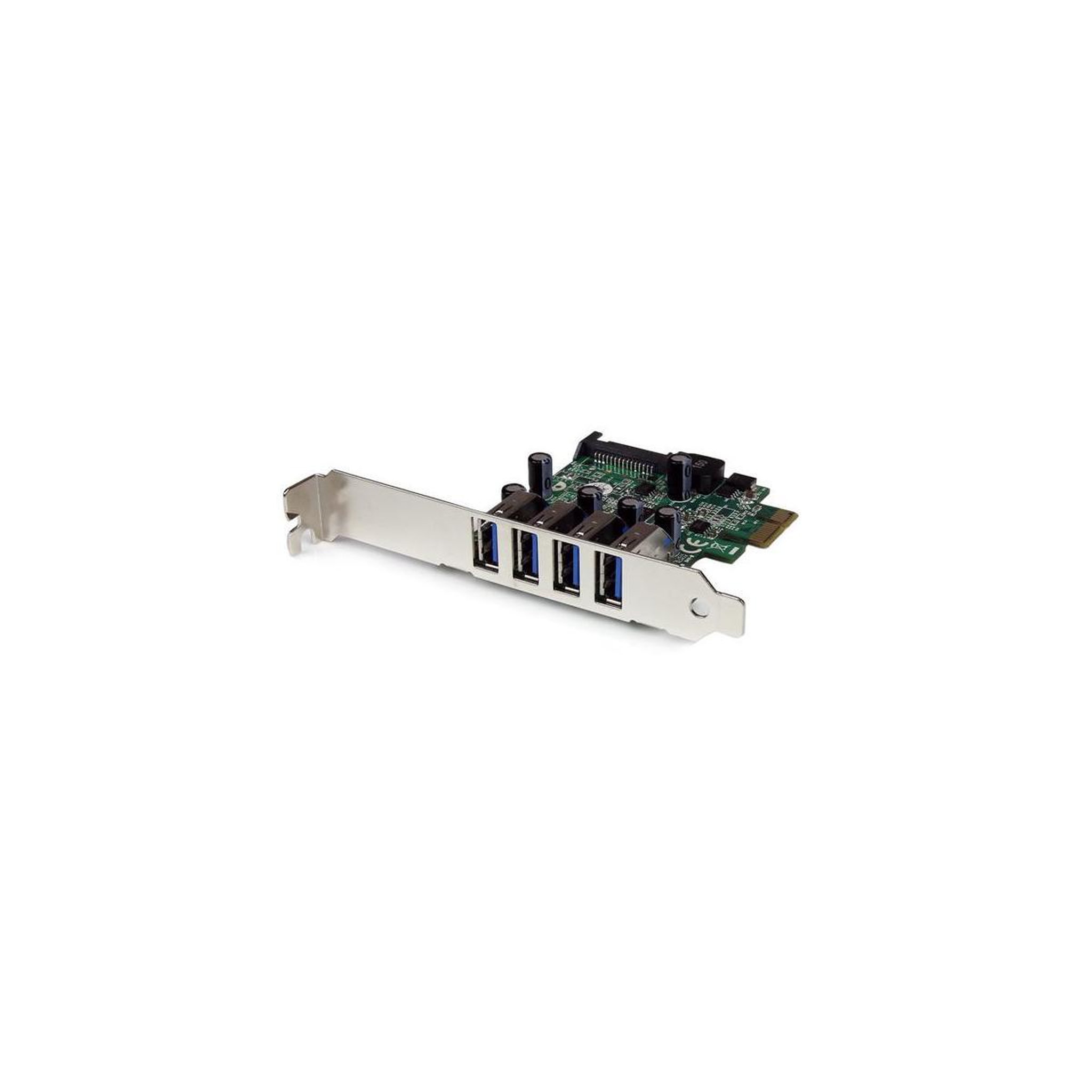 Voir la diapositive 2 : Startech StarTech.com Carte contrôleur PCI Express à 4 ports USB 3.0 SuperSpeed - Adaptateur PCIe avec UASP et alimentation SATA
