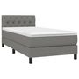 Voir la diapositive 3 : VIDAXL Sommier a lattes de lit avec matelas Gris fonce 80x200 cm Tissu