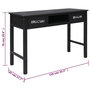 Voir la diapositive 6 : VIDAXL Table console Noir 110x45x76 cm Bois