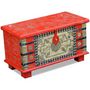 Voir la diapositive 4 : VIDAXL Coffre de rangement Bois de manguier rouge 80 x 40 x 45 cm