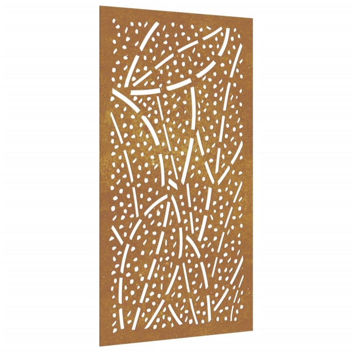 VIDAXL Decoration murale jardin 105x55 cm acier corten design feuille