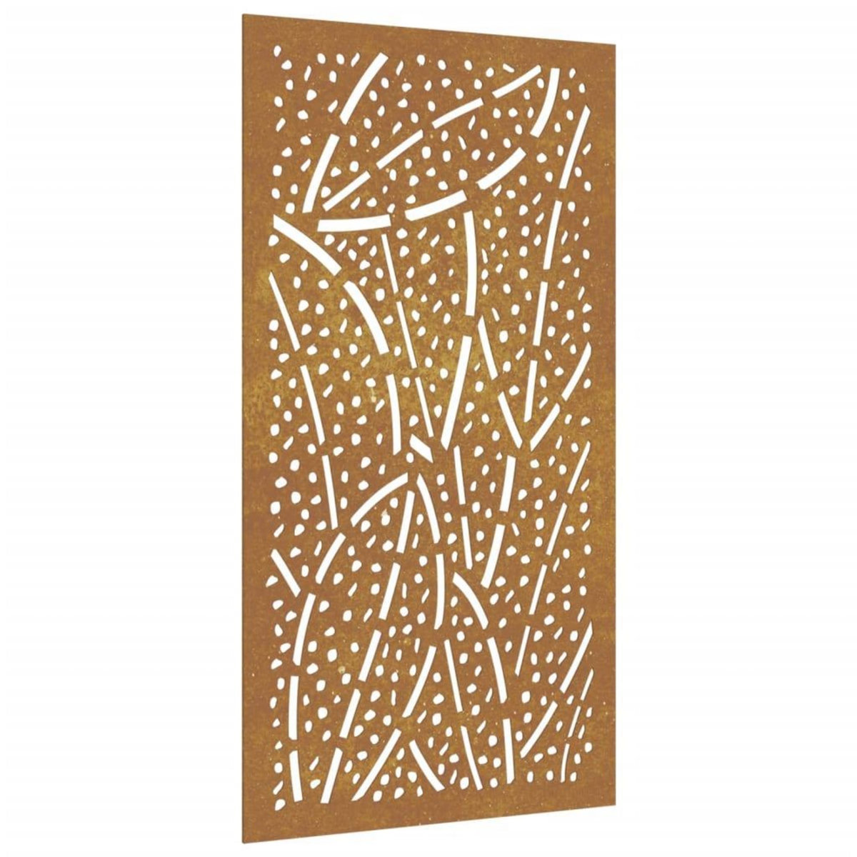 VIDAXL Decoration murale jardin 105x55 cm acier corten design feuille