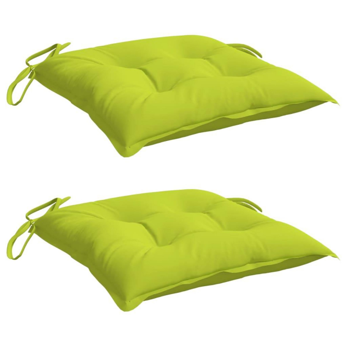 VIDAXL Coussins de palette lot de 2 vert brillant 50x50x7 cm