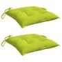 Voir la diapositive 3 : VIDAXL Coussins de palette lot de 2 vert brillant 50x50x7 cm