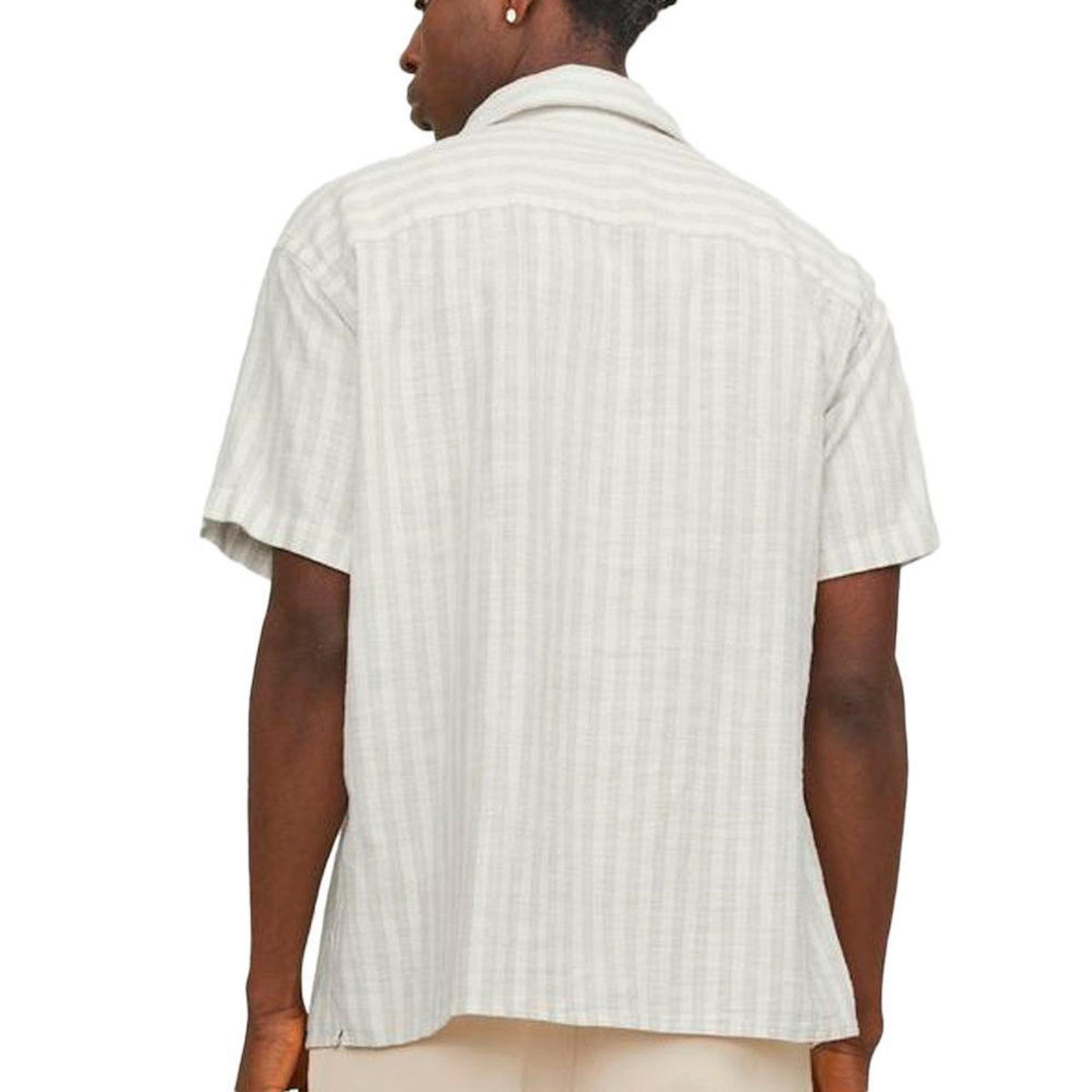 Jack & Jones Chemisette Rayures /Beige Homme Jack & Jones Cabana