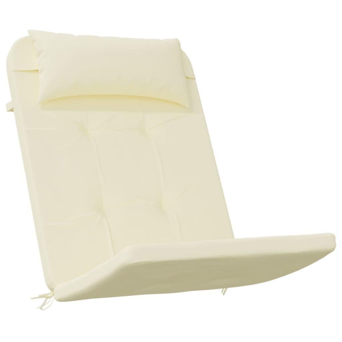 VIDAXL Coussins de chaise adirondack lot de 2 creme tissu oxford