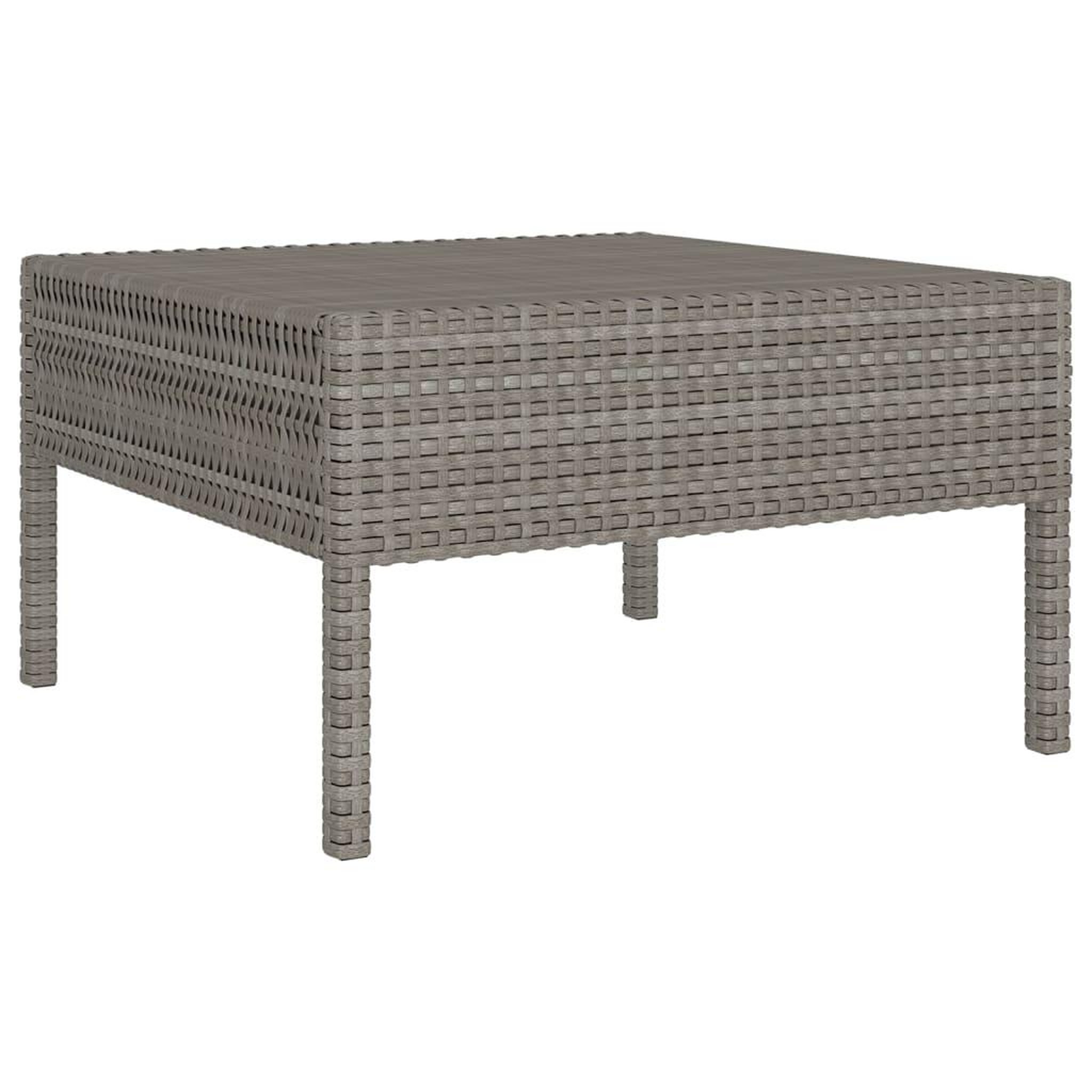 Voir la diapositive 3 : VIDAXL Salon de jardin 8 pcs avec coussins resine tressee gris