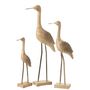 Voir la diapositive 2 : Paris Prix Statue Déco Oiseau en Bois  Denny  86cm Marron