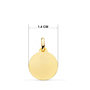 Voir la diapositive 5 : L'ATELIER D'AZUR Collier - Médaille Ange Or Jaune - Chaîne Dorée et Gravure Offerte