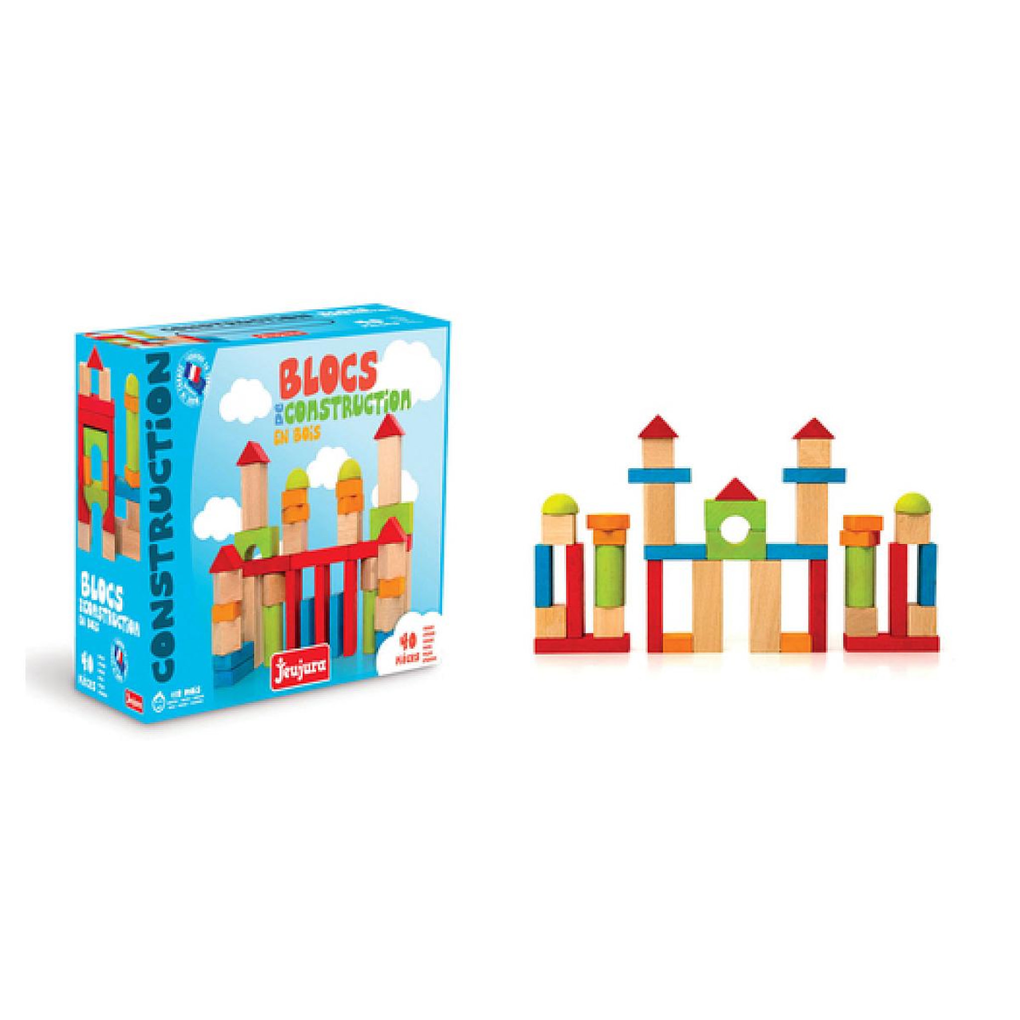 Voir la diapositive 3 : JeuJura - Blocs de construction - 40 pieces