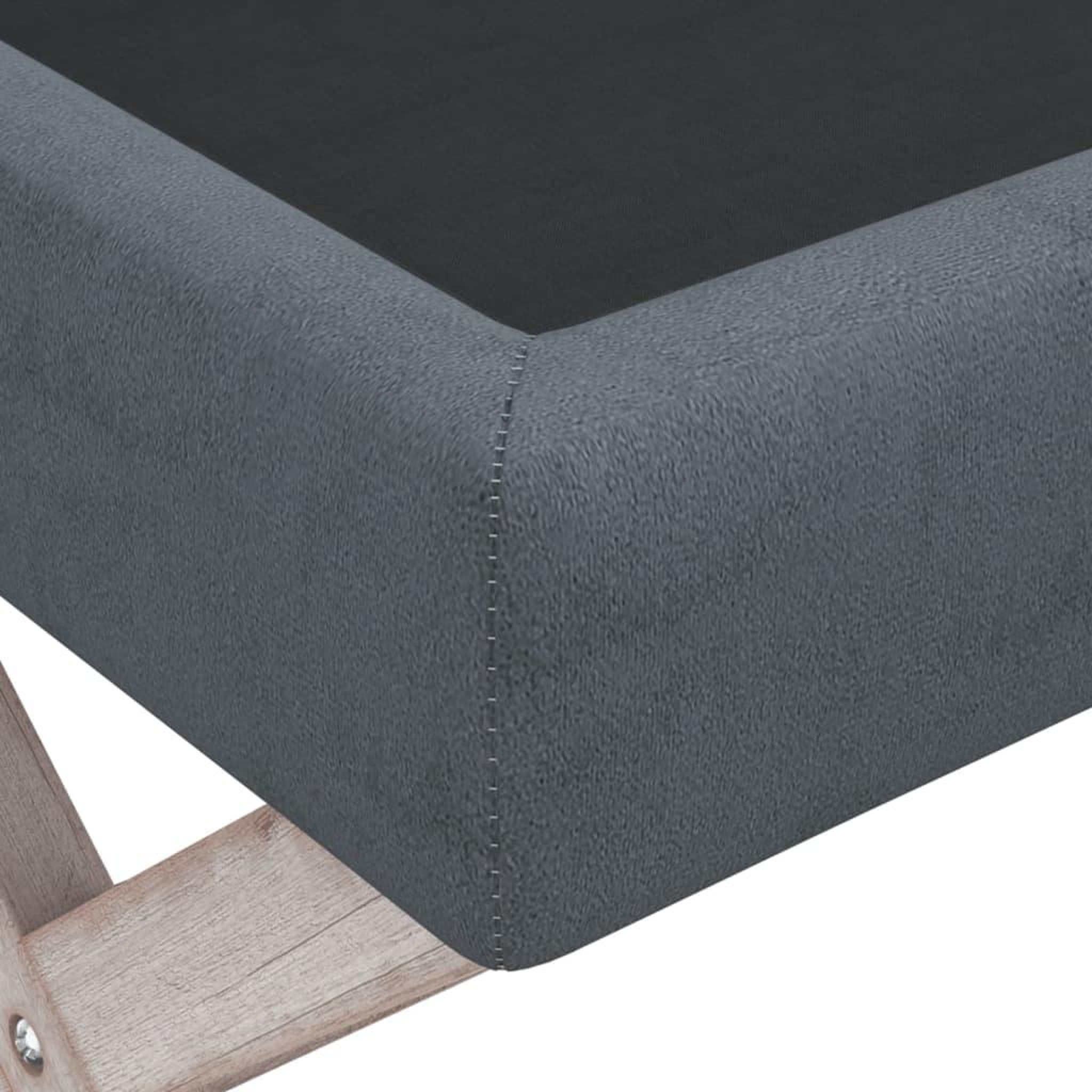 Voir la diapositive 5 : VIDAXL Tabouret de rangement Gris fonce 45x45x49 cm Velours