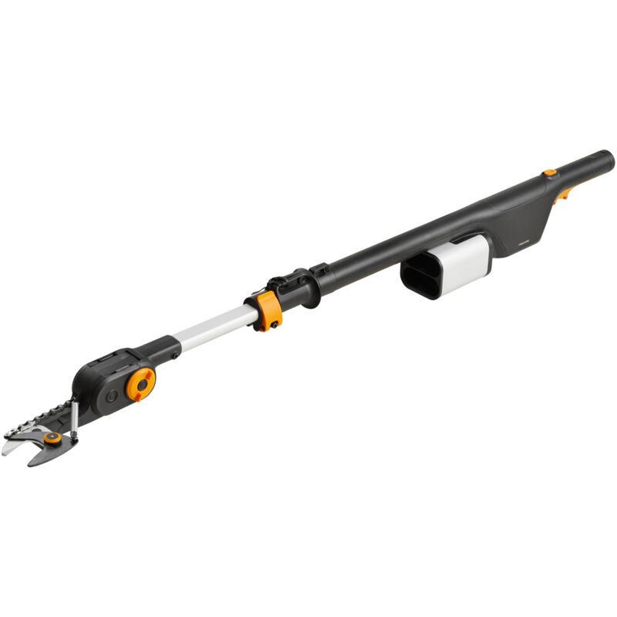 Fiskars Coupe-branche (outil seul) à batteries amovibles 12v-4 ah - portée 3,4m, diam. De coupe 32mm, tête réglable 230°