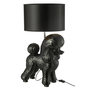 Voir la diapositive 1 : Paris Prix Lampe à Poser Déco  Caniche  74cm Noir