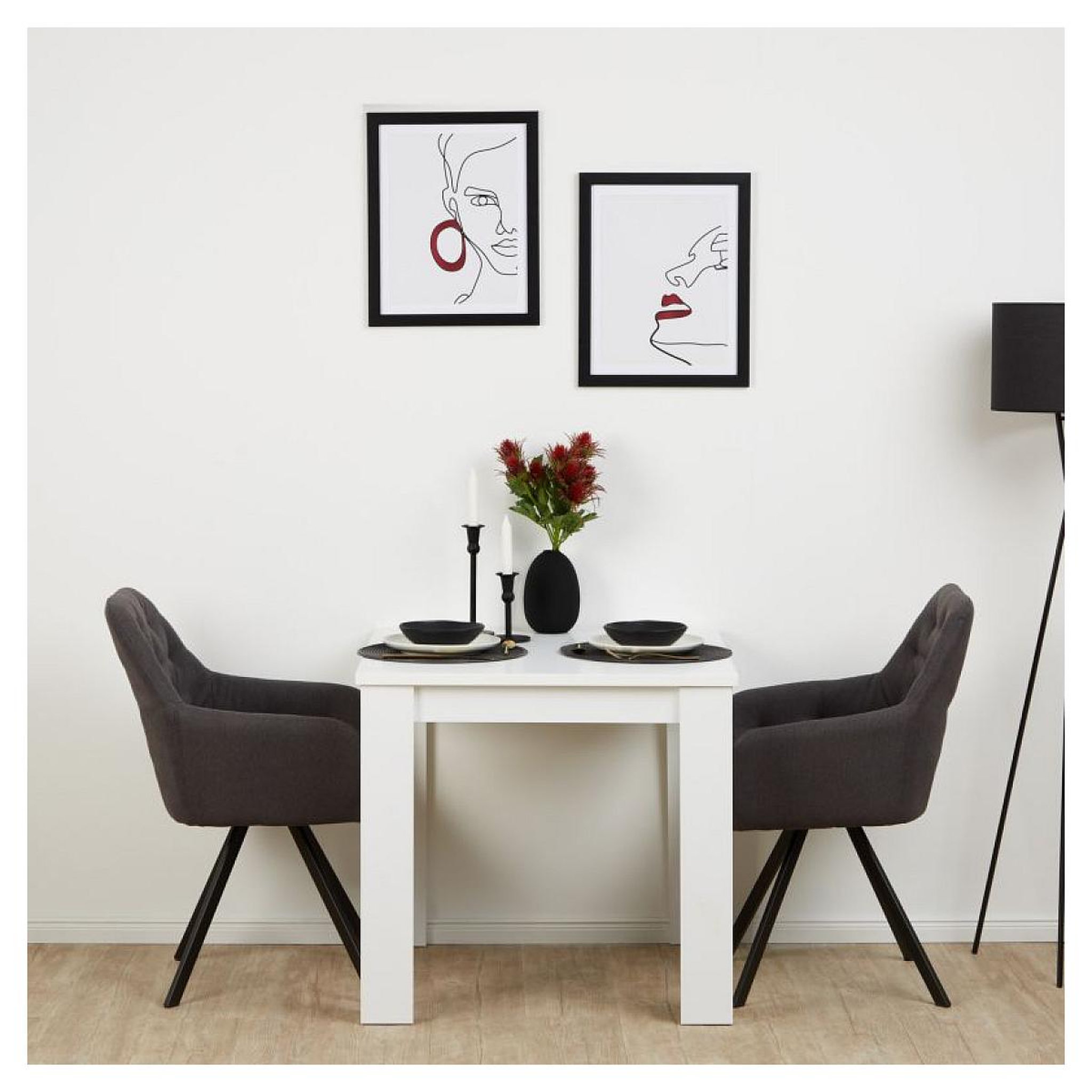 Voir la diapositive 2 : HomeStyle4U Chaise de salle à manger Lot 2 chaises Egg