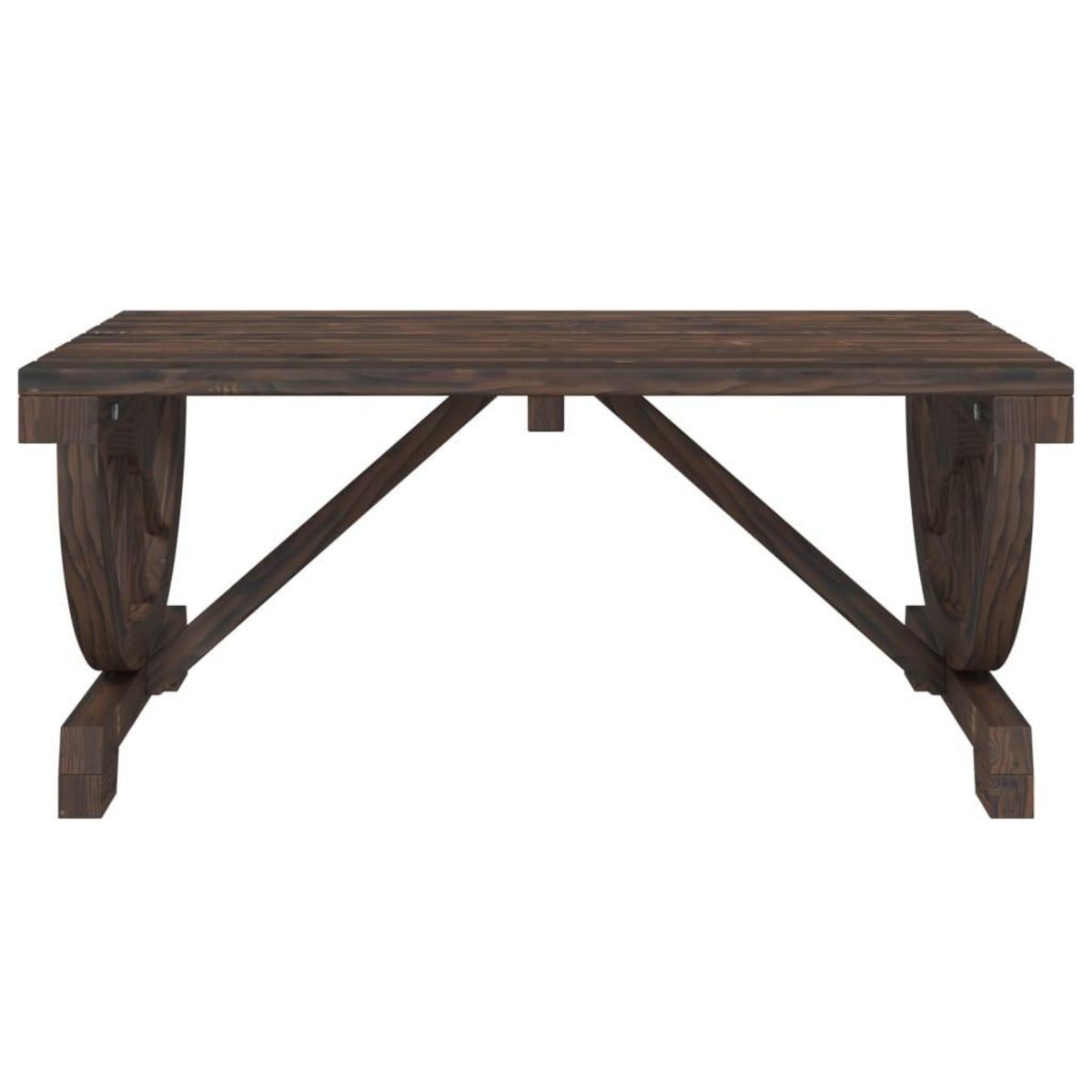 VIDAXL Table basse de jardin 90x50x40 cm bois de sapin massif