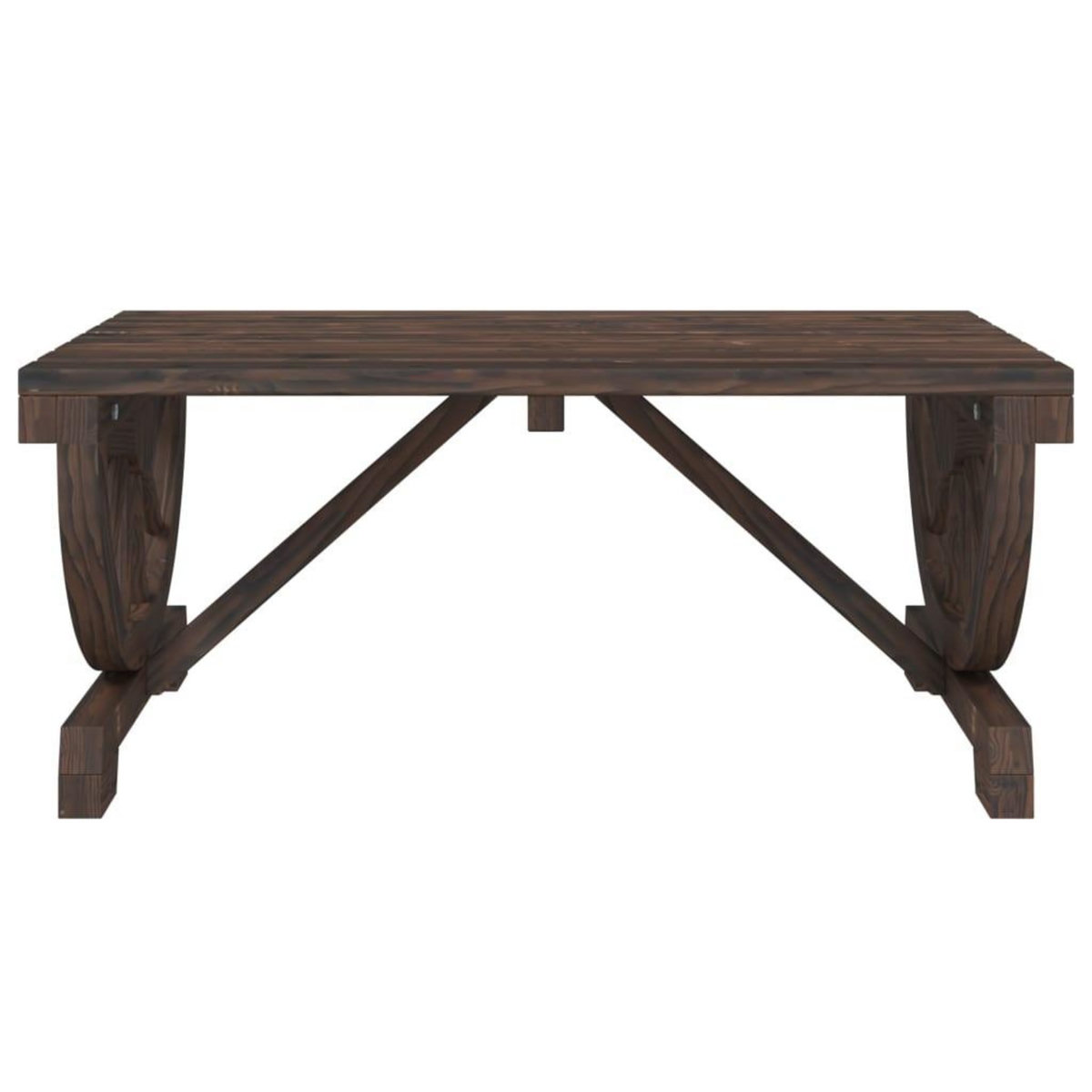 VIDAXL Table basse de jardin 90x50x40 cm bois de sapin massif