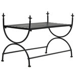 VIDAXL Banc Style vintage Metal 83 x 42 x 55 cm Noir
