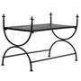 Voir la diapositive 1 : VIDAXL Banc Style vintage Metal 83 x 42 x 55 cm Noir
