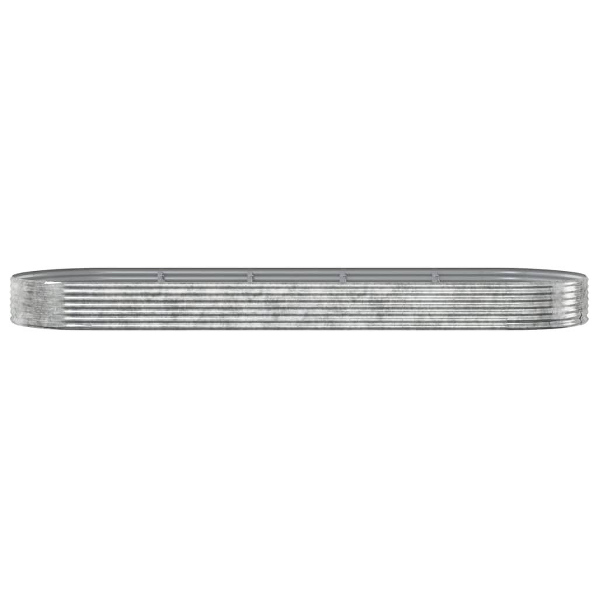 Voir la diapositive 3 : VIDAXL Lit sureleve de jardin Acier enduit de poudre Argente