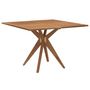 Voir la diapositive 2 : VIDAXL Table de jardin carree 110x110x75 cm bois d'acacia solide