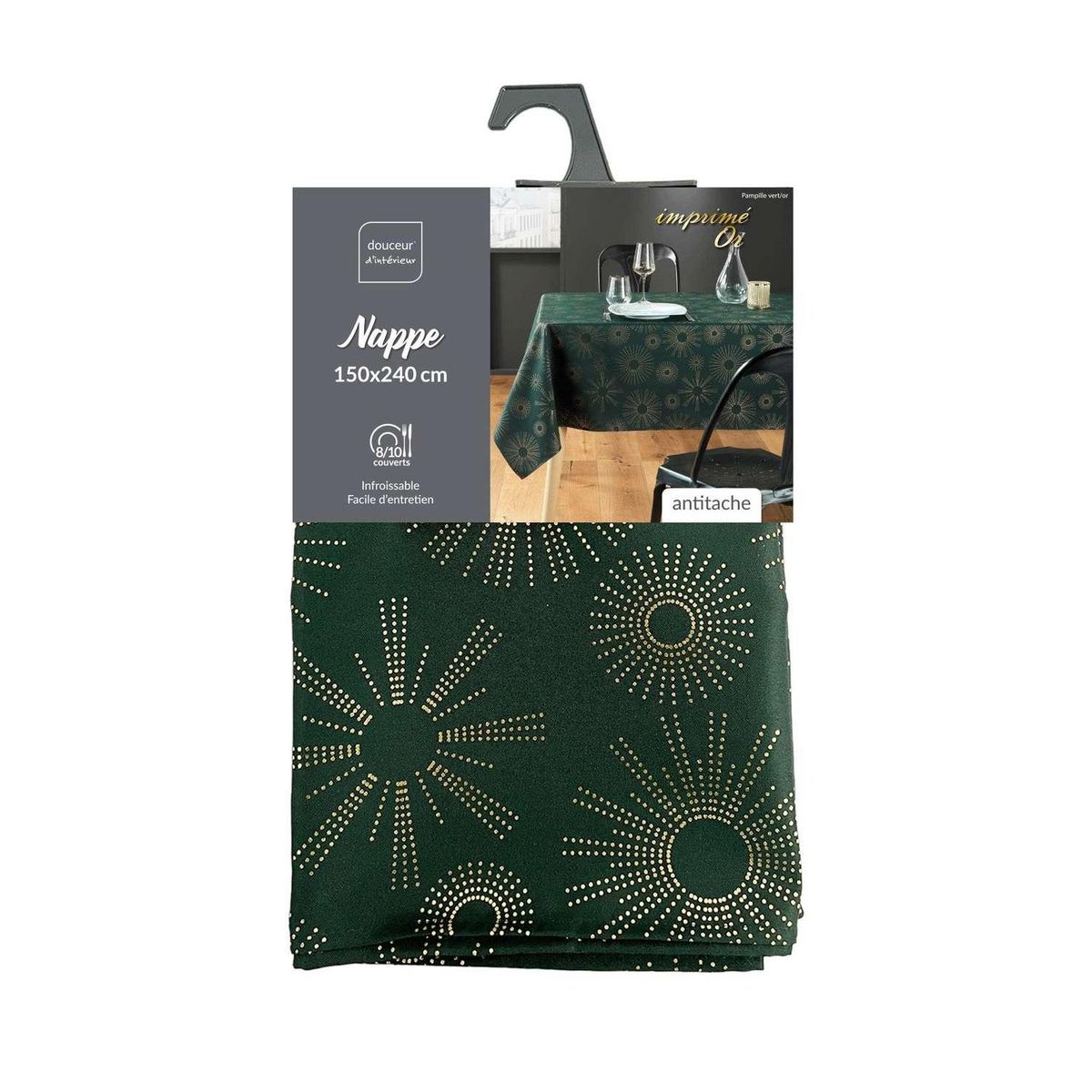 Douceur d'Intérieur Nappe rectangulaire antitache et infroissable