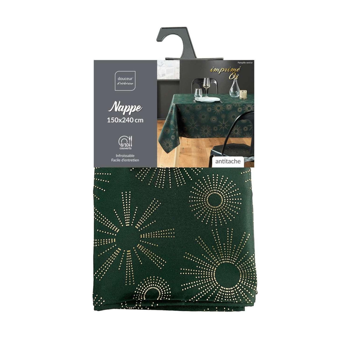 Douceur d'Intérieur Nappe rectangulaire antitache et infroissable