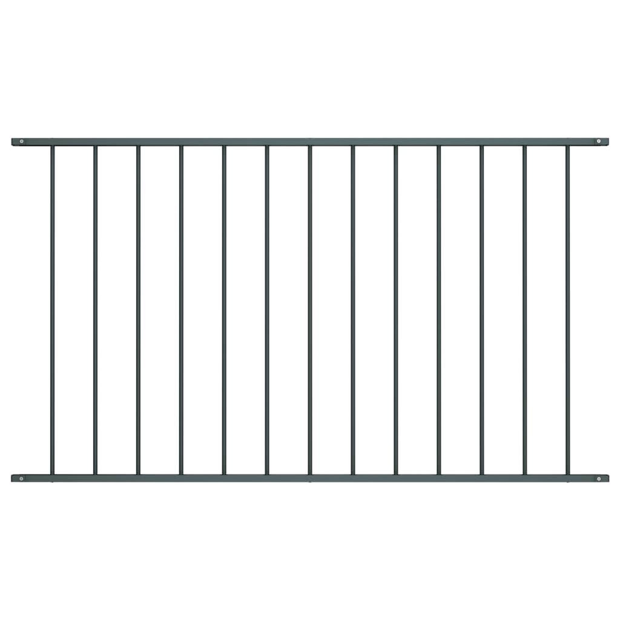 VIDAXL Panneau de cloture Acier enduit de poudre 1,7x1 m Anthracite