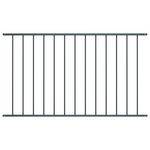 VIDAXL Panneau de cloture Acier enduit de poudre 1,7x1 m Anthracite