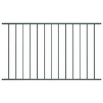 VIDAXL Panneau de cloture Acier enduit de poudre 1,7x1 m Anthracite