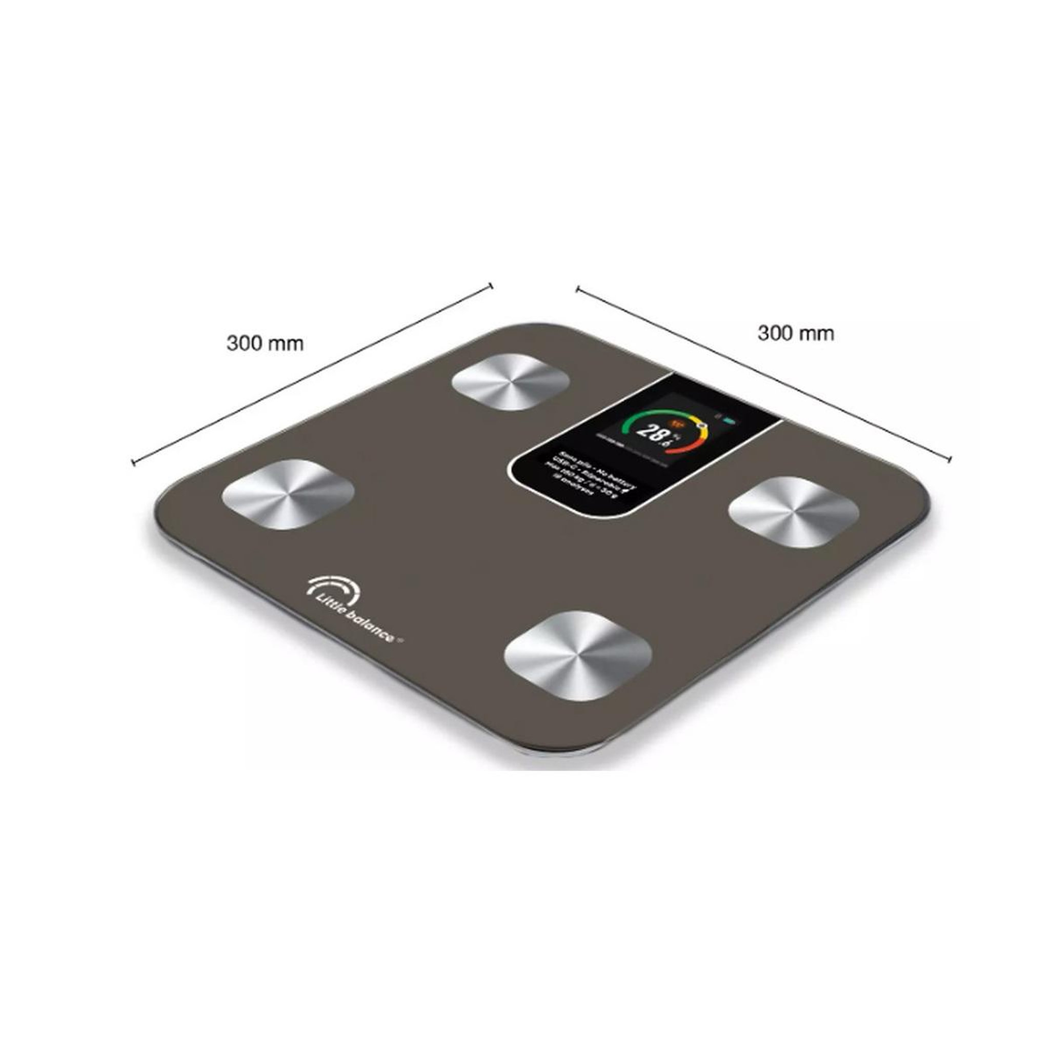 Voir la diapositive 6 : LITTLE BALANCE Impédancemètre 180kg/50g gris - 8837
