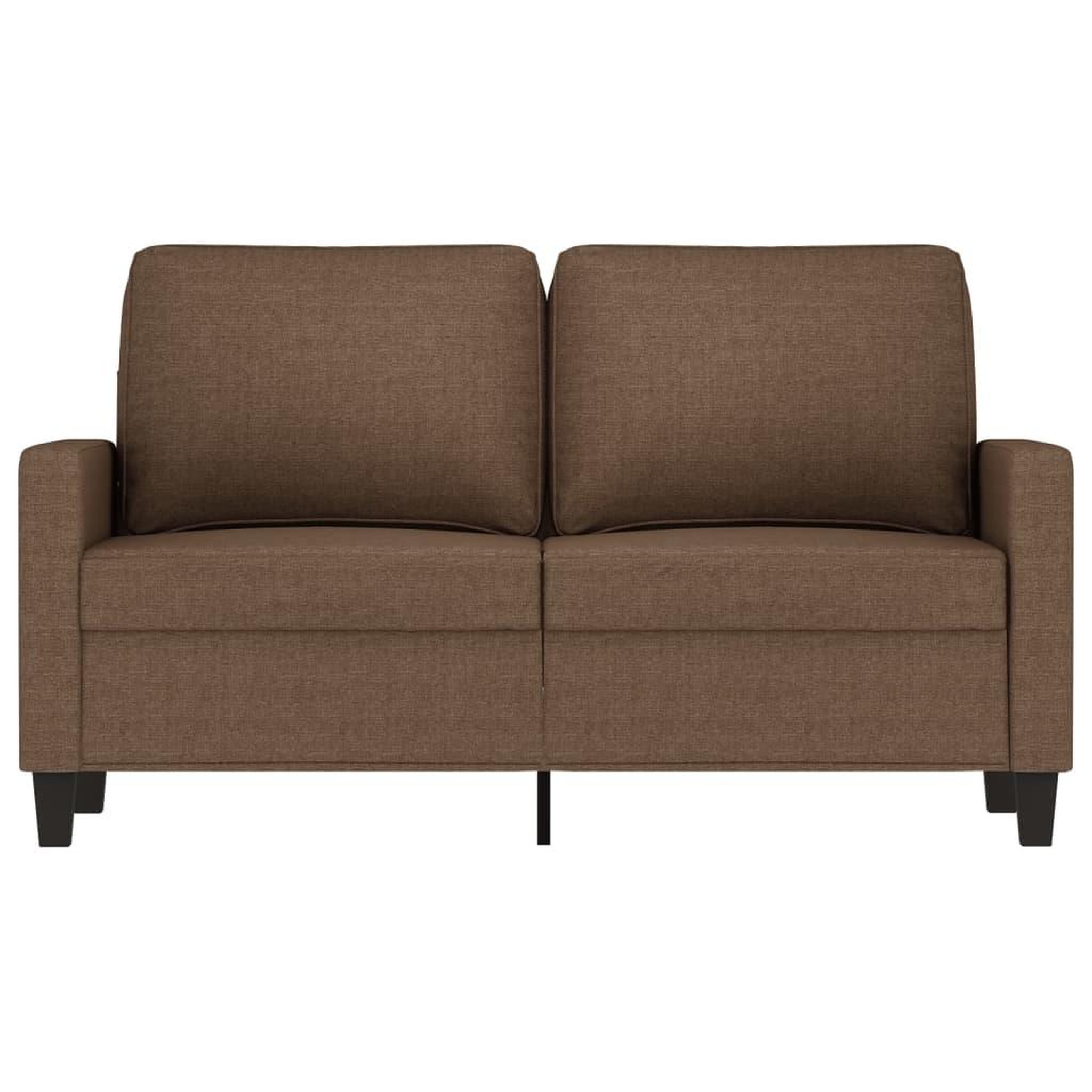 Voir la diapositive 3 : VIDAXL Canape a 2 places Marron 120 cm Tissu