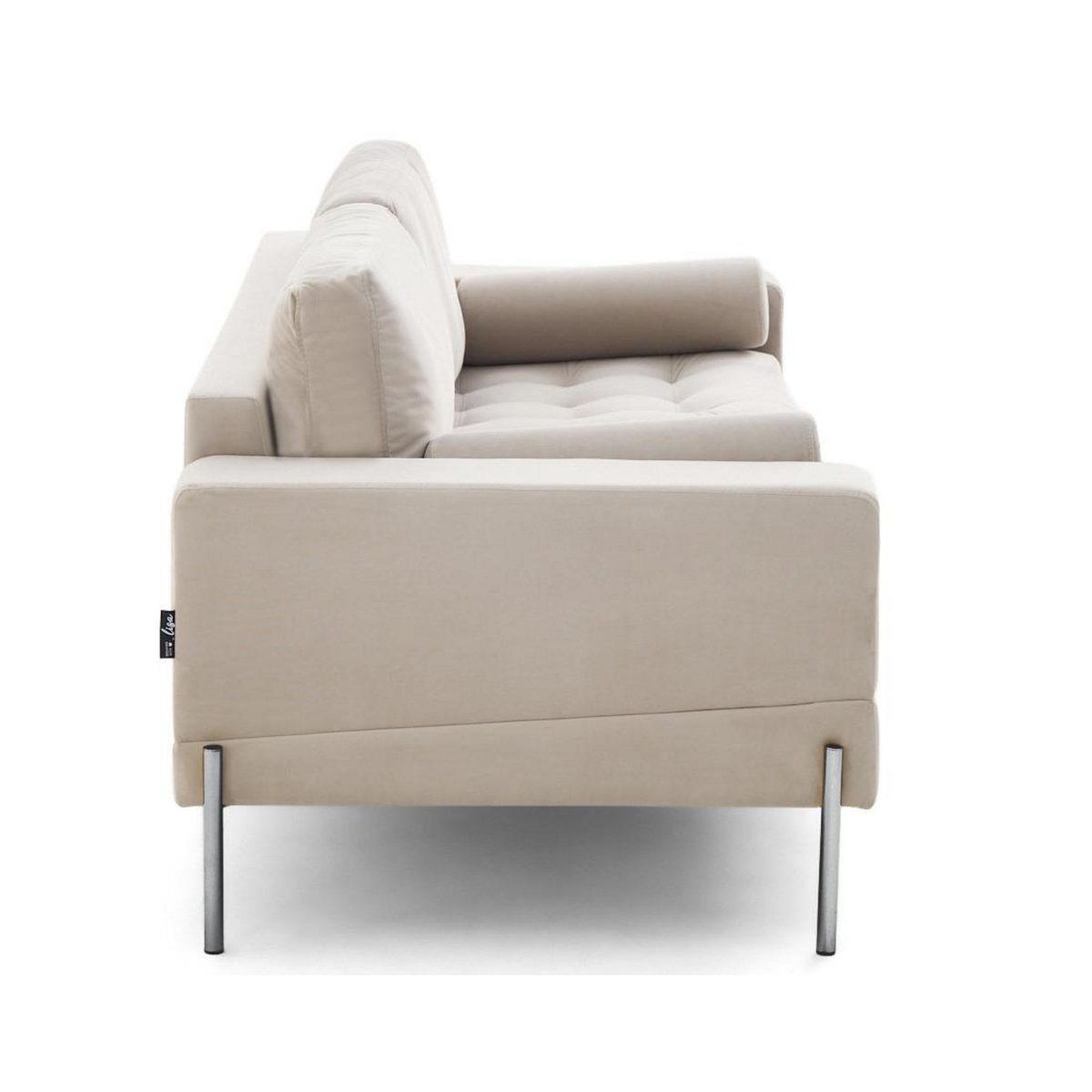 LISA DESIGN Isaure - canapé droit 3 places en velours