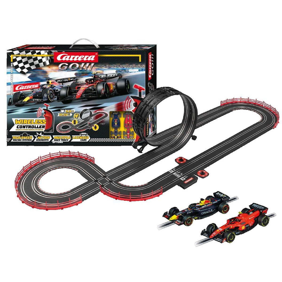 Carrera Circuit de course Carrera GO!!! Wireless Formula Free Racing à l'échelle 1/43