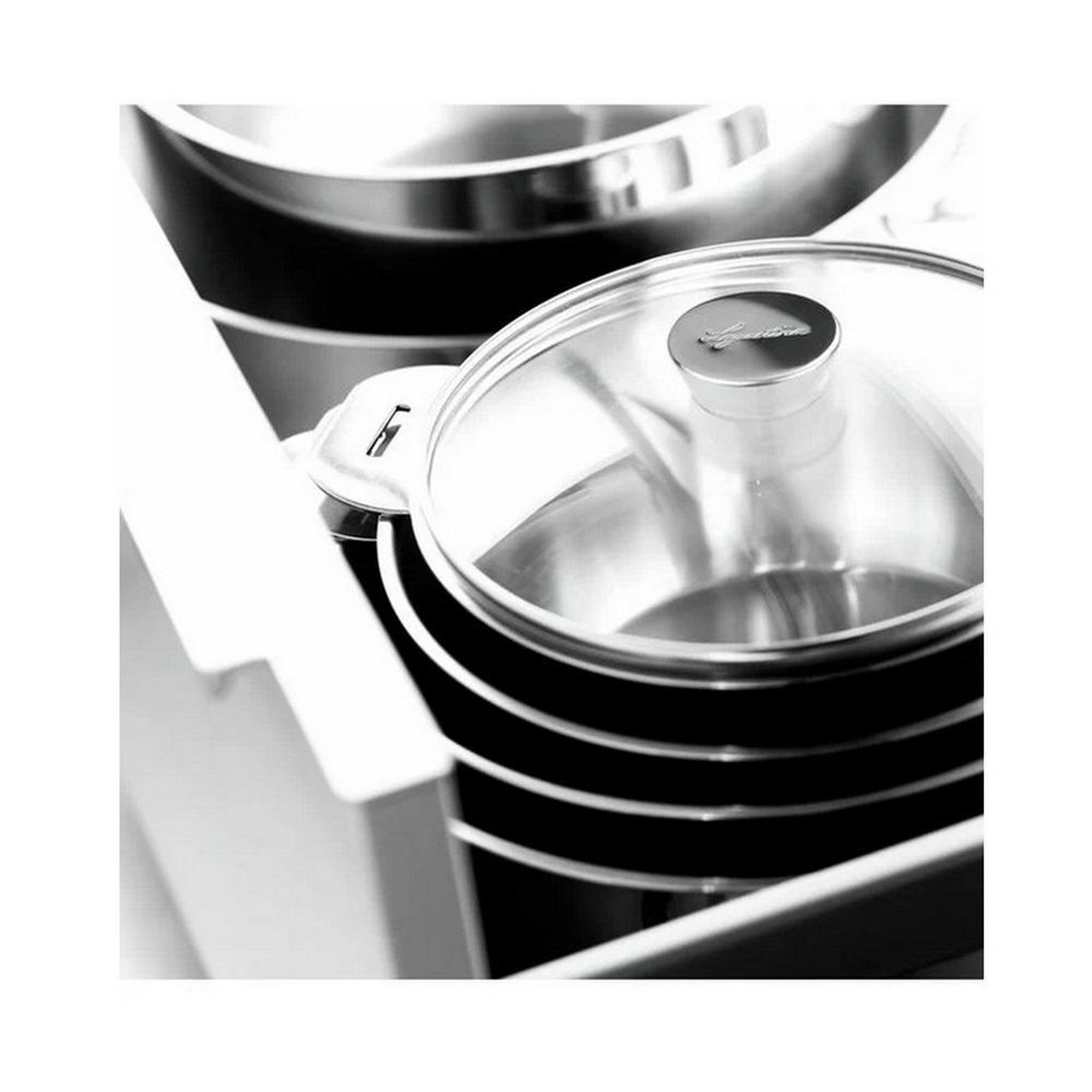Voir la diapositive 4 : Lagostina Casserole inox 16cm sans poignée + couvercle - 12138031216