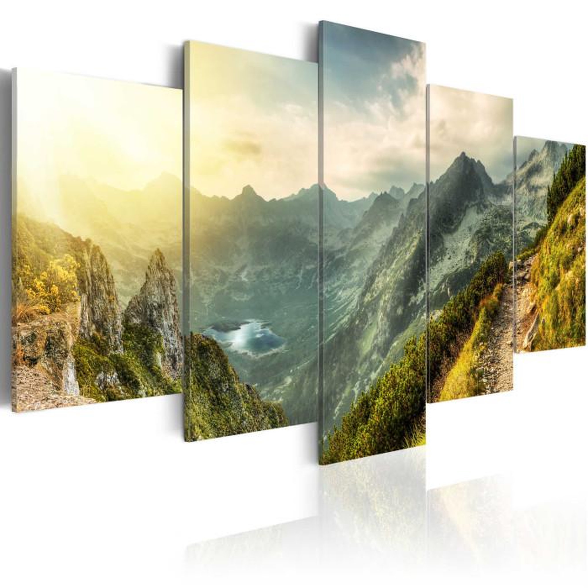 Paris Prix Tableau Imprimé  Paysage Montagne Slovaque. Coloris disponibles : Multicolore