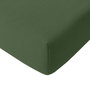 Voir la diapositive 1 : BATON ROUGE Drap housse bonnet:30cm 100%gaze de coton lavé vert cèdre