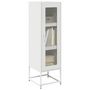 Voir la diapositive 1 : VIDAXL Buffet haut blanc 36x39x123 cm acier lamine a froid