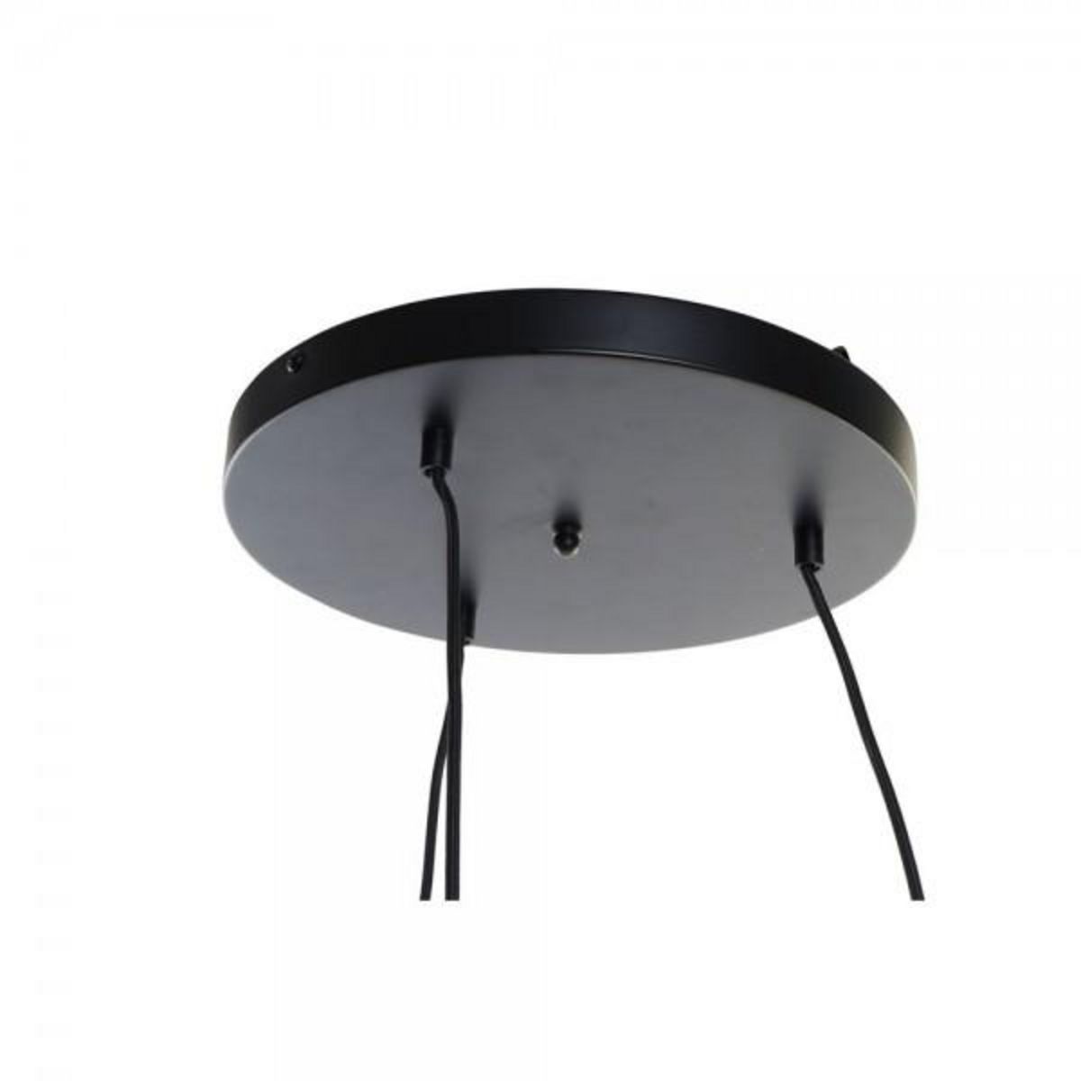 MARKET24 Suspension DKD Home Decor Noir Marron Clair Métal Bambou 50 W Tropical 220 V 30 x 30 x 94 cm