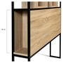 Voir la diapositive 4 : Tête de lit avec niches de rangements esprit industriel pour lits 140 HOUSTON