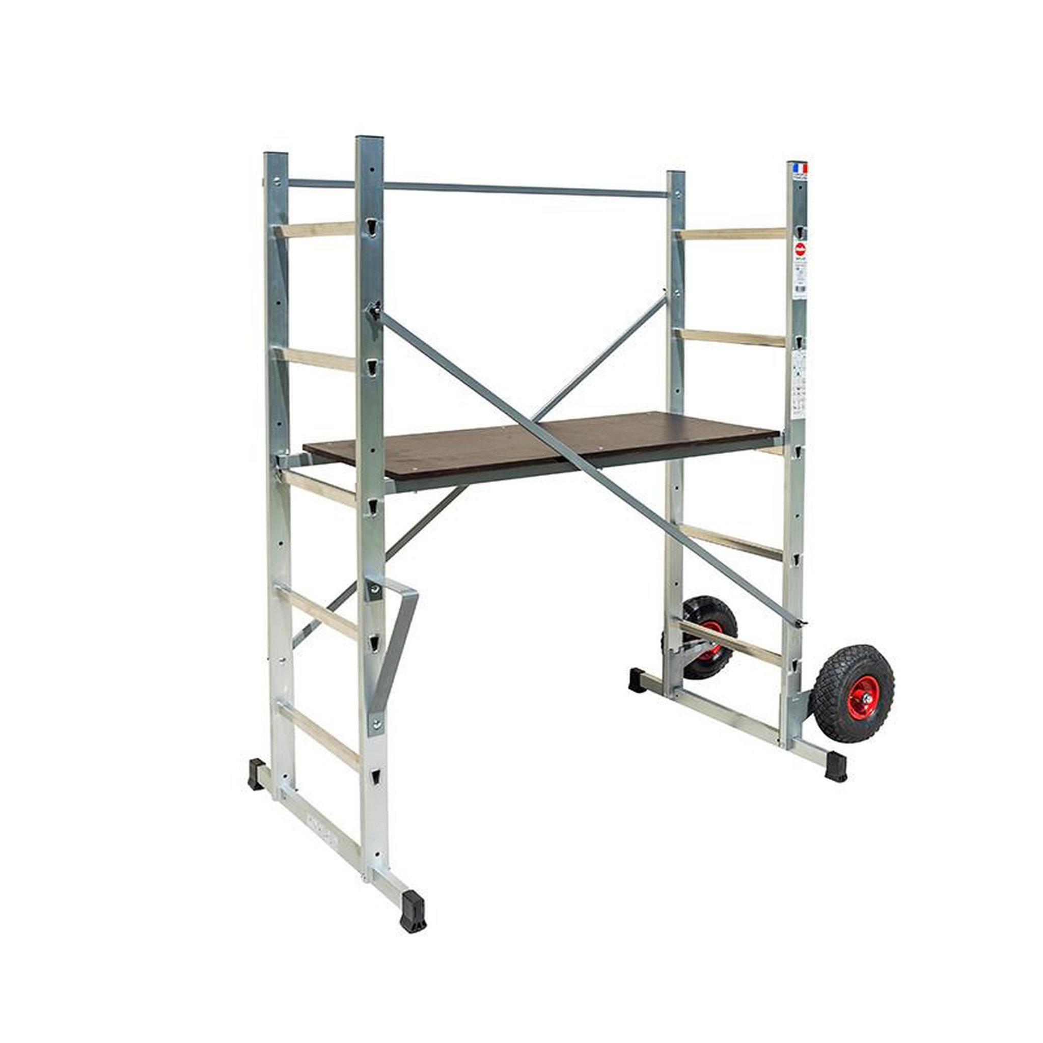 Voir la diapositive 3 : HAILO Echafaudage roulant de jardin tout terrain 0,9m/2,9m hailo hobbystep h3 jardin