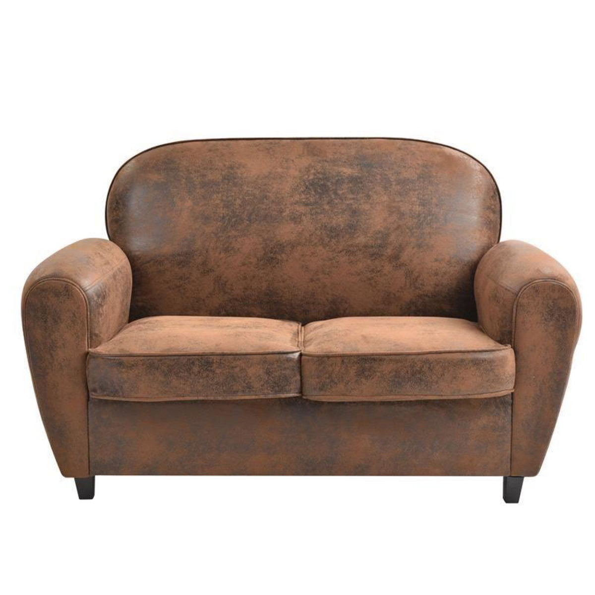 Paris Prix Canapé Club Vintage  Confortable  139cm Marron