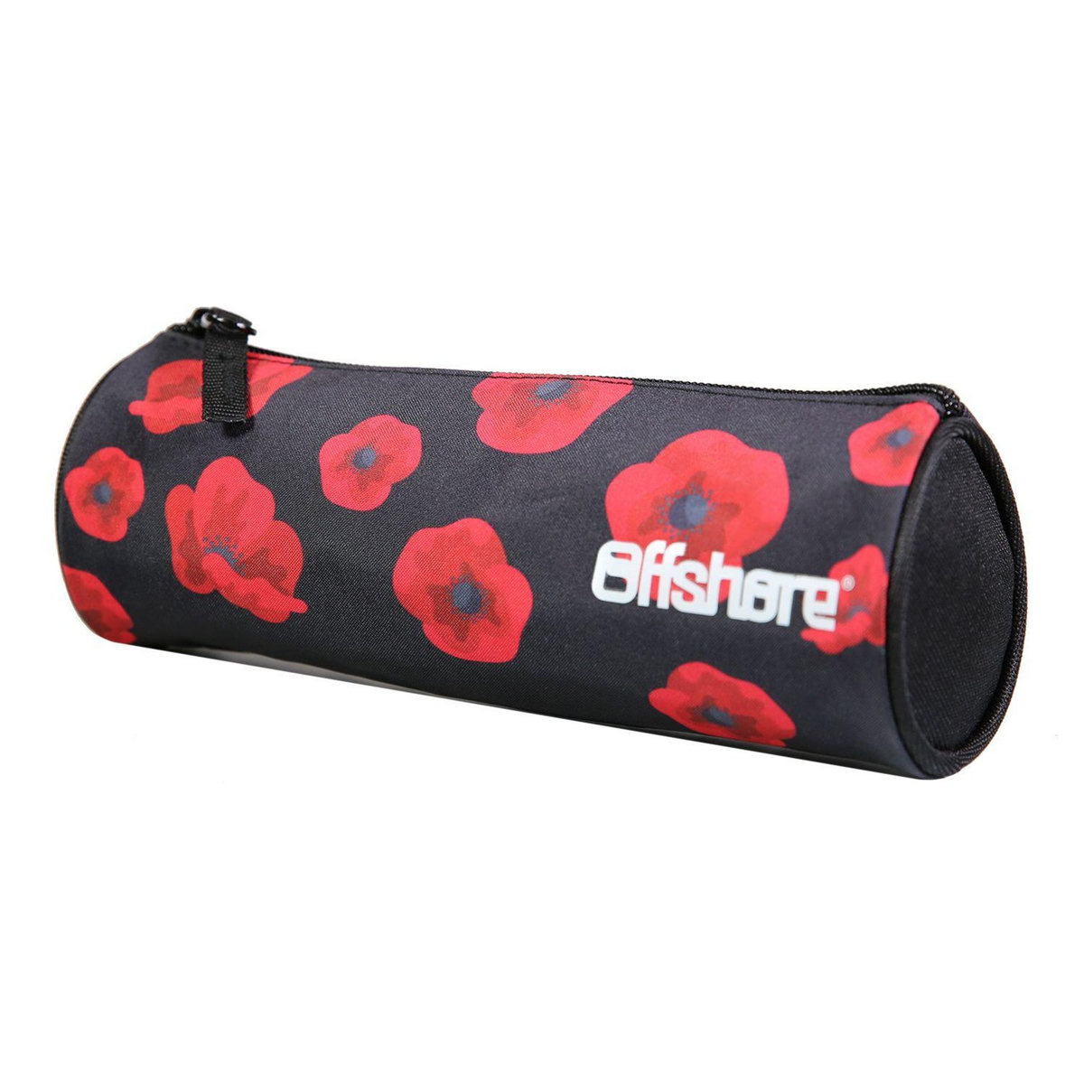 Bagtrotter BAGTROTTER Trousse scolaire ronde Offshore Noir Coquelicots