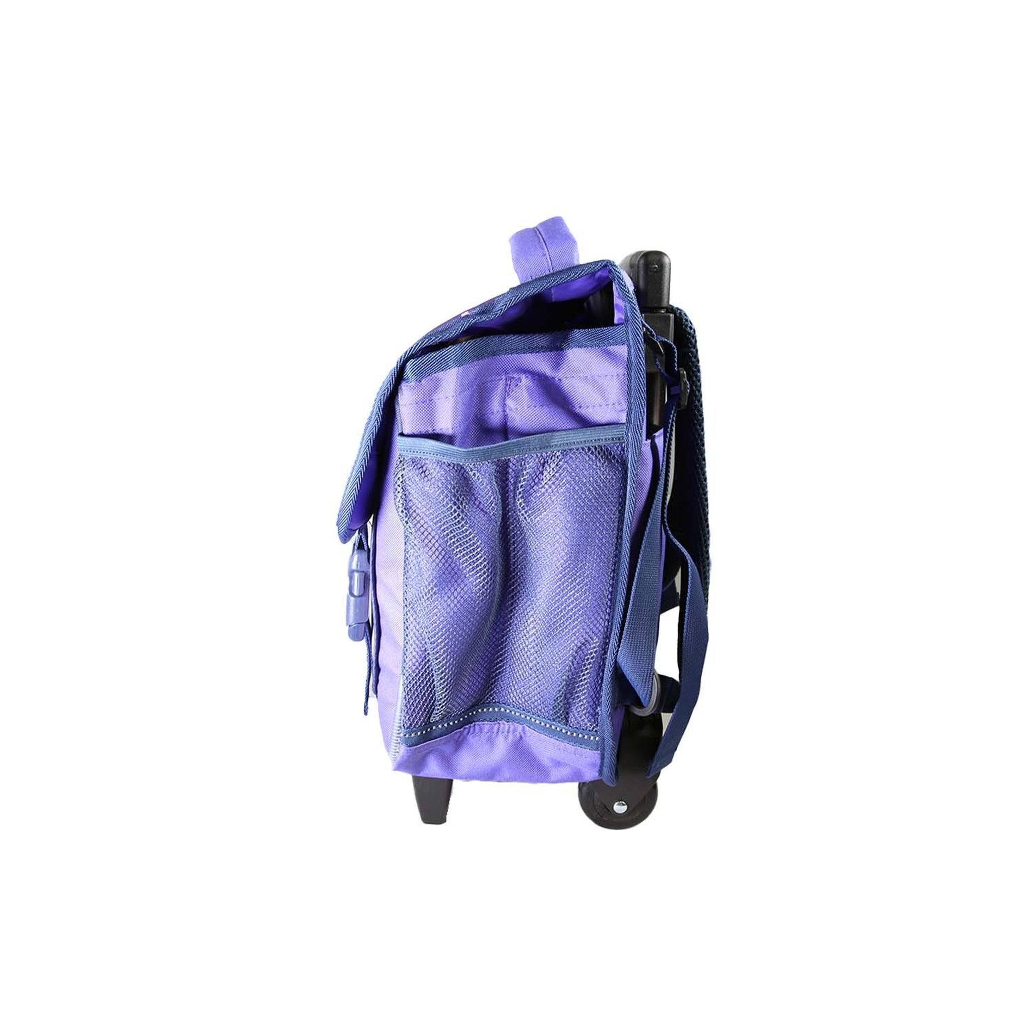 Voir la diapositive 3 : Bagtrotter Cybel – cartable à roulettes 38 cm primaire – violet – fille – 2 compartiments
