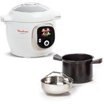 MOULINEX Cookeo CE85BA10 blanc 6 L, 6 modes de cuisson, 180 recettes