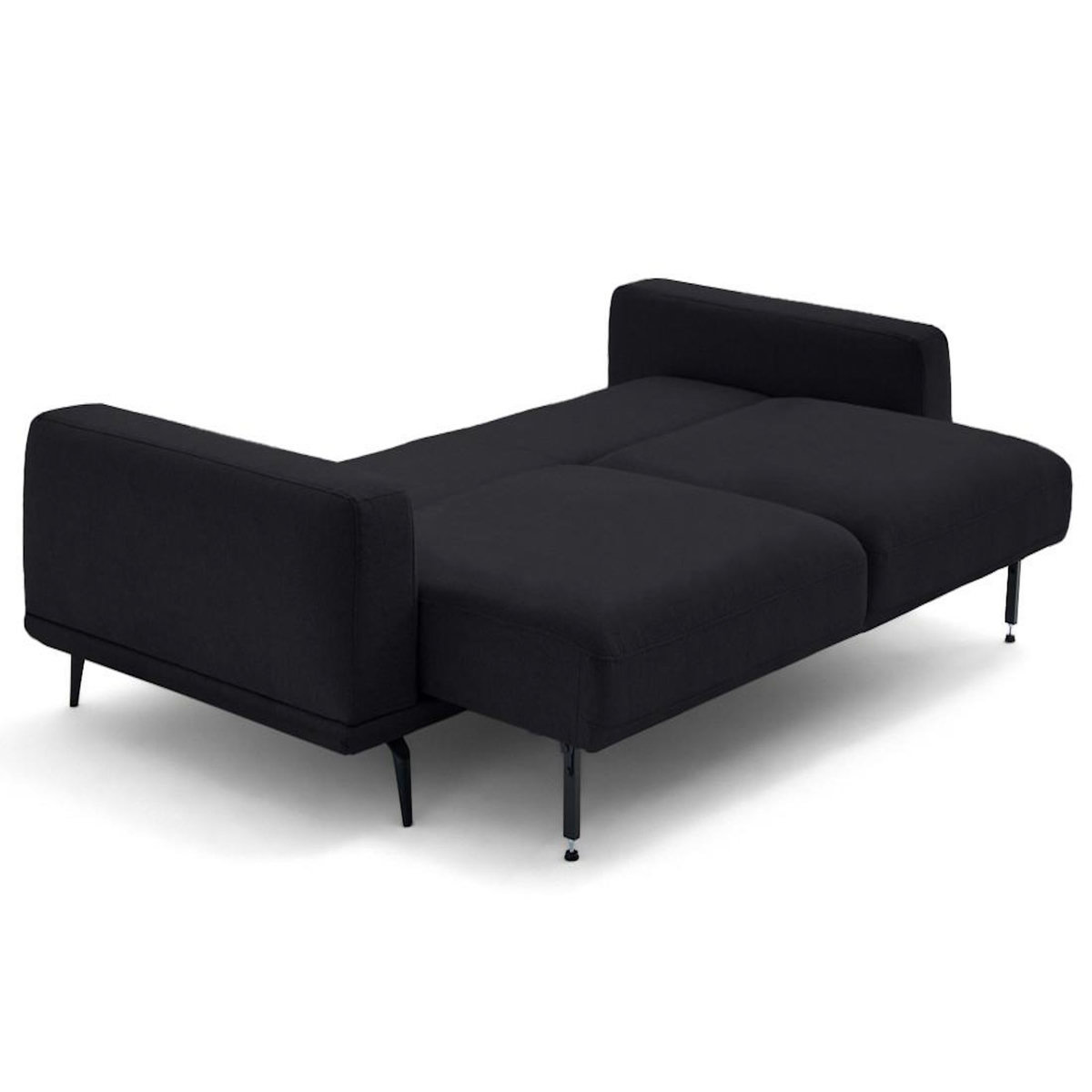 LISA DESIGN Vicence - canapé droit 3 places convertible en tissu