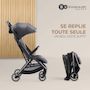 Voir la diapositive 2 : KINDERKRAFT Poussette de voyage légère avec pliage automatique